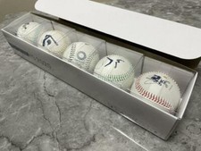 Set palline commemorative baseball gioco olimpico Tokyo 2020 bianco Miraitowa ASICS JP