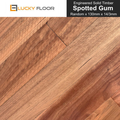 14mm Spotted Gum Engineered Timber Flooring Hardwood Floating Floor Floorboard - Picture 1 of 7