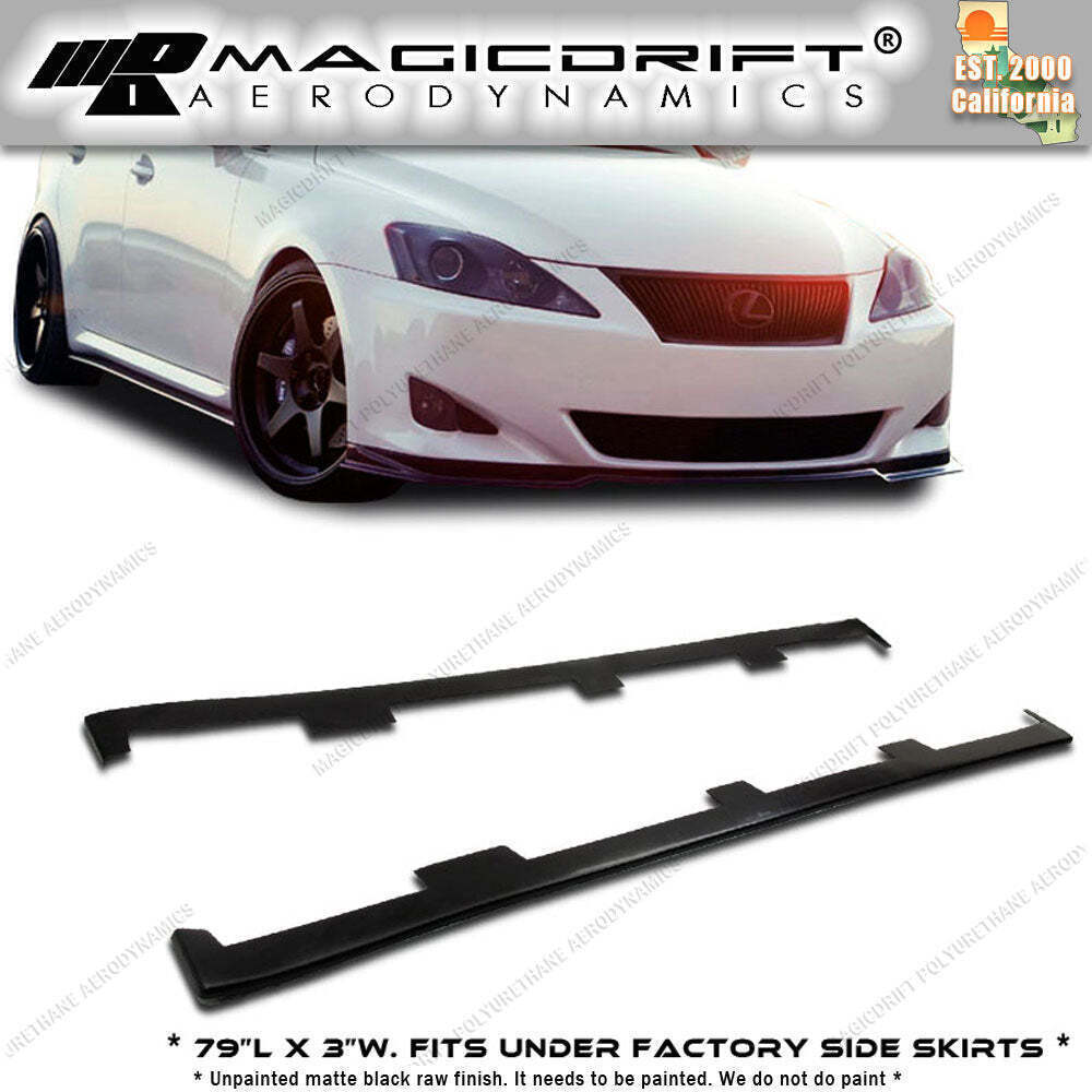 For 06 07 08 Lexus IS250 IS350 IS-F UL Style Side Skirts Rocker
