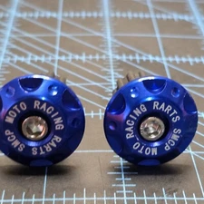 7/8'' Motorcycle Dirt Bike CNC Handlebar Grips Handle Bar End Cap Plugs Slider