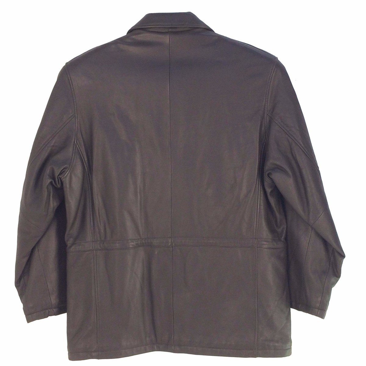 ジャケット・アウター vintage wool double chester coat brown L Vintage Peters Made in Spain Dark Brown Asymmetrical Zip