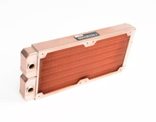 FreezeMod 240mm G1/4" Threads ALL Copper Radiator for PC Water Cooling Barss