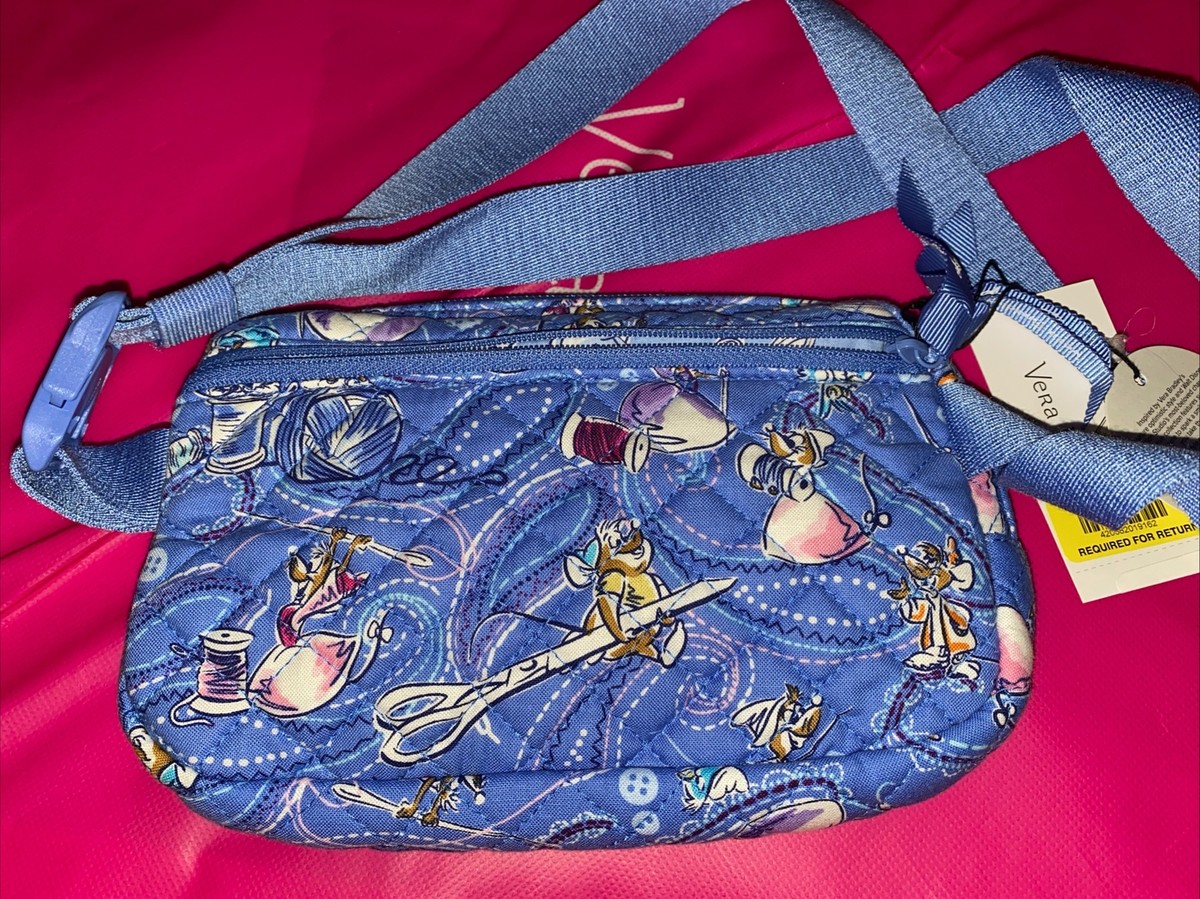 NEW NWT Blue ID Vera Bradley Disney Cinderella Paisley Friends