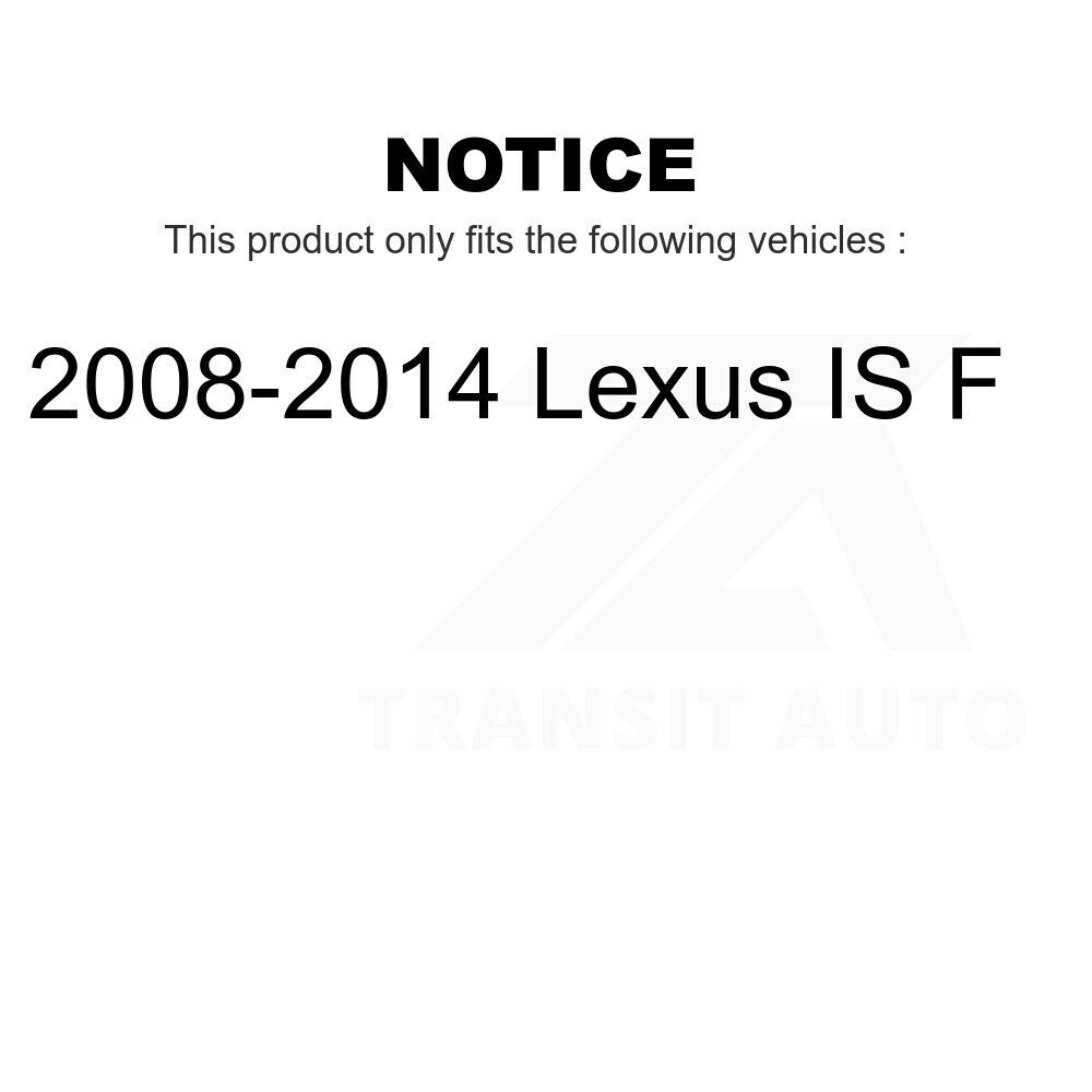 Rear Semi-Metallic Disc Brake Pads For 2008-2014 Lexus IS F