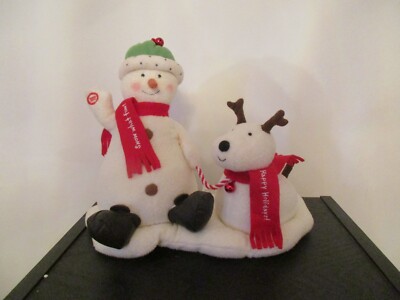 Hallmark Jingle Pals Snow What Fun Animated Singing Snowman Dog Jingle  Bells