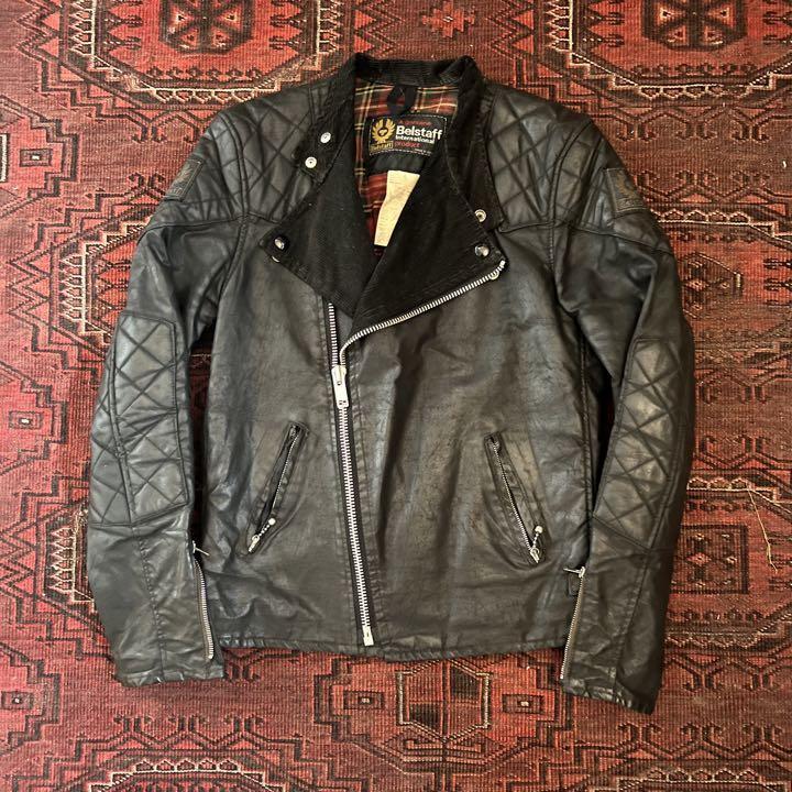70S Belstaff Riders Oiled Jacket Vintage Old Clothes