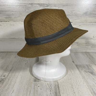Urban Outfitters Pins & Needles Fedora Sun Hat Brown Straw  display picture 3