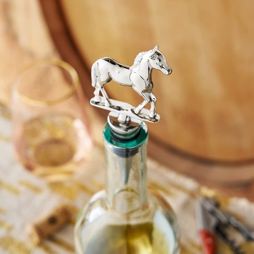 Horse 3829 Wine Bottle Stopper Kentucky Derby Pewter - 第 4/4 張圖片