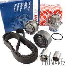 BOSCH Zahnriemen + Rollensatz + FEBI Wapu für Audi VW Seat Skoda 2.0 TDI