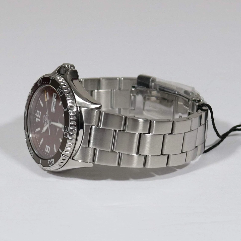 Orient Mako III Red Dial Automatic Men's Stainless Steel Watch RA-AA0820R19B - Image 4 of 4