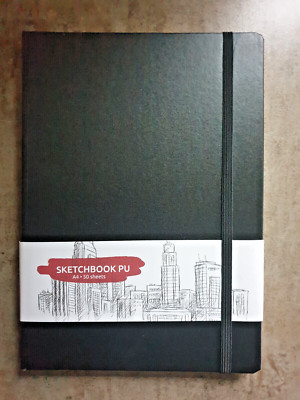 Skizzenbuch A4 Sketchbook PU 50 Blatt Skizzierpapier Zeichenblock Malen Zeichnen