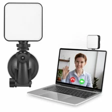 W64 Video Light Kit with Suction Cup for Laptop Live Streaming Webcam Lighting