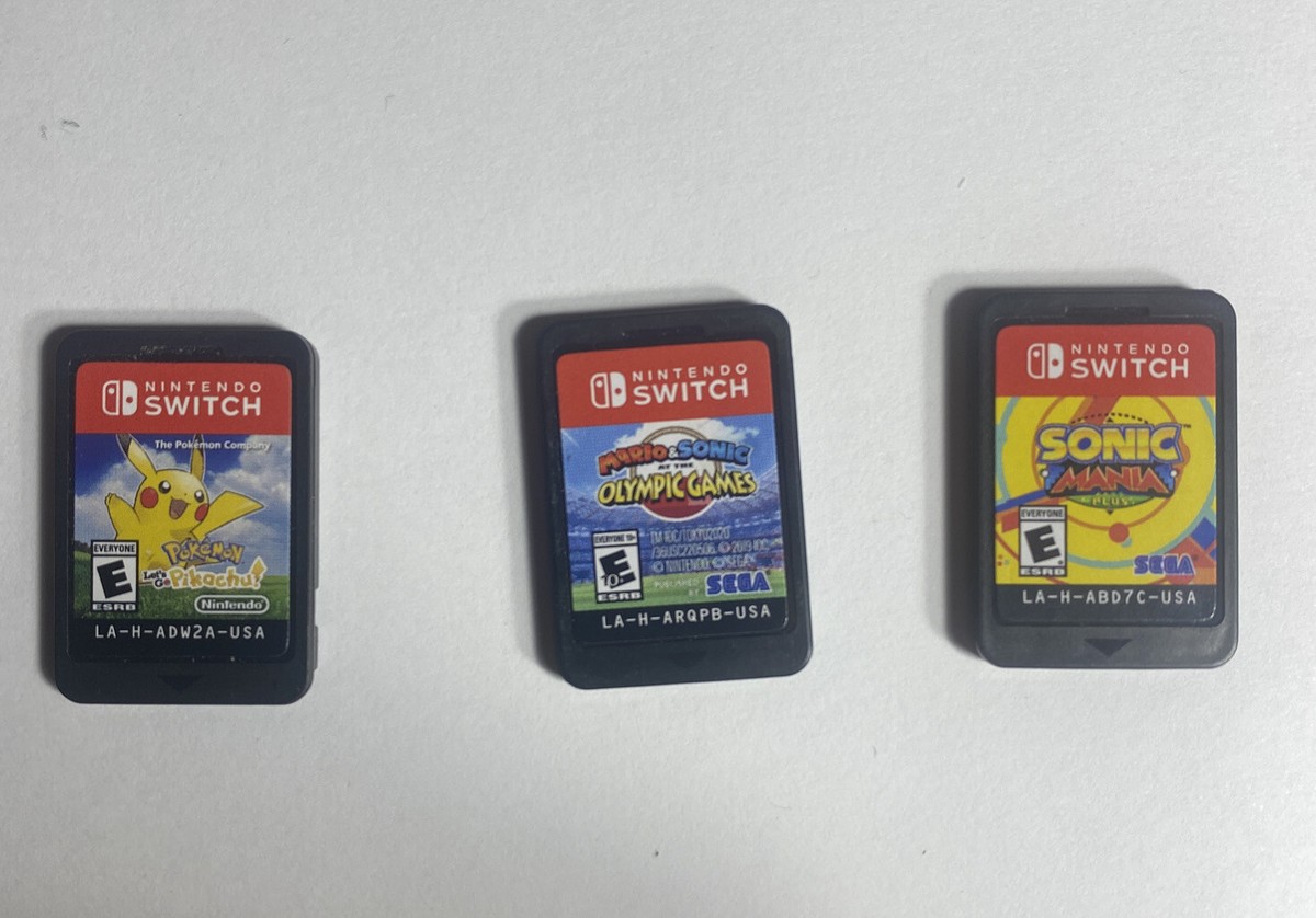Nintendo Switch Game Lot Of 3 Kids Games Mario Sonic Pikachu | eBay
