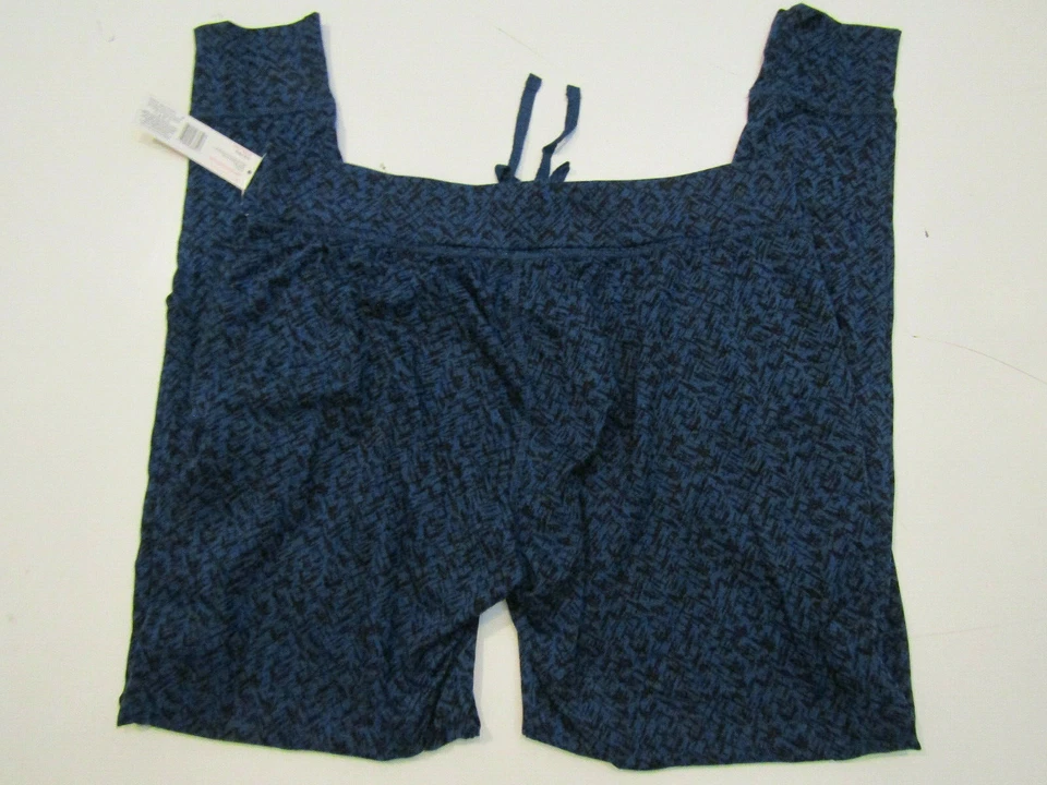 NUEVO CON ETIQUETAS Mujer JUNIO & MARGARITA Azul Negro Tribal Geo Estampado Relajado Leggings Joggers S Foto 2 de 3