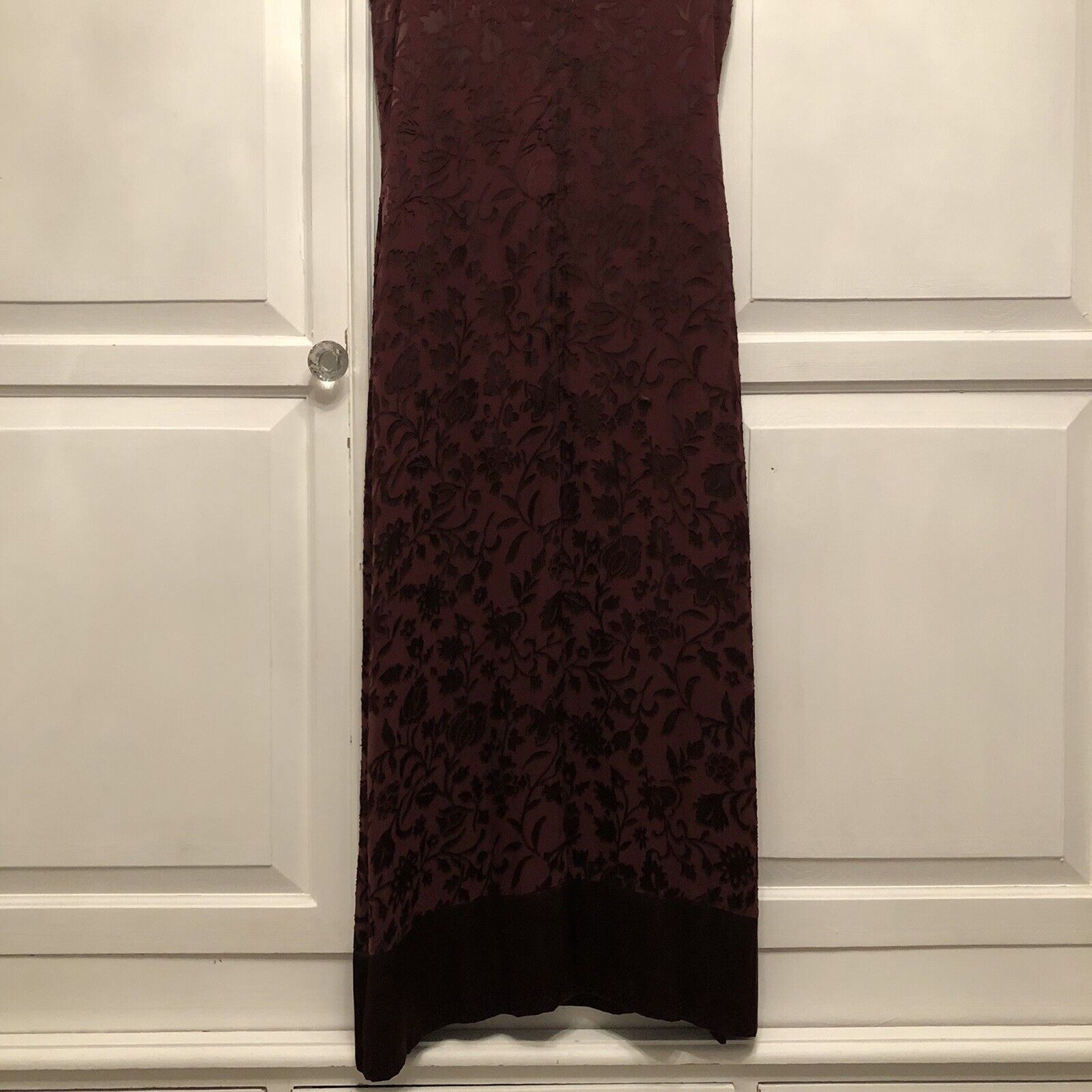 Laura Ashley Vintage Slip Dress Burgundy Uk 10 Sa… - image 7