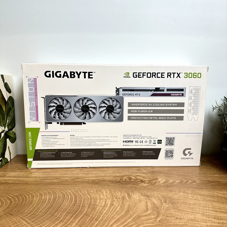 Gigabyte GeForce RTX 3060 Vision OC 12GB GDDR6 Graphics Card *Factory Sealed* - Image 2 of 4