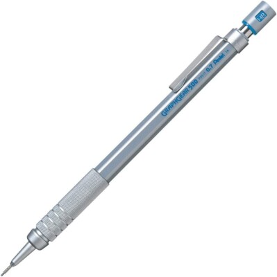 Pentel PG517 Graphgear 500 Mechanical Pencil 0.7 mm Silver S/From JAPAN