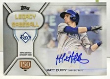 Matt Duffy 2019 Topps Series 1 Legacy of Baseball 150th Autograph Auto #'d/150