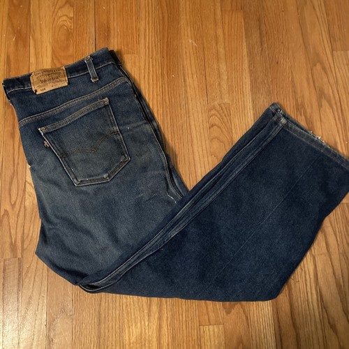 Levis 509 Made In USA Straight Medium Wash Blue Jeans VTG 70s 42x30  Distressed | eBay