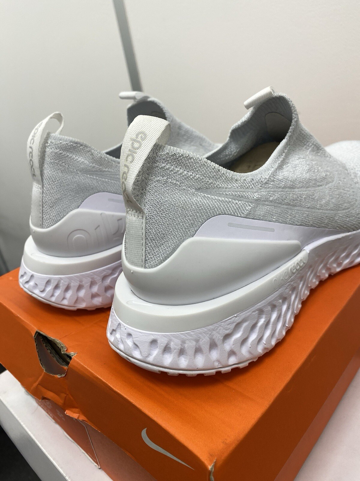 Nike Epic Phantom React Flyknit White Pure Platinum W BV0415-100 UK 8.5, EU 43 image 7