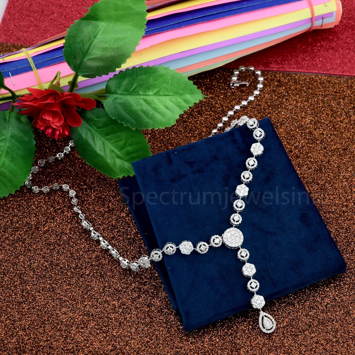 Diamond outlet lariat necklace