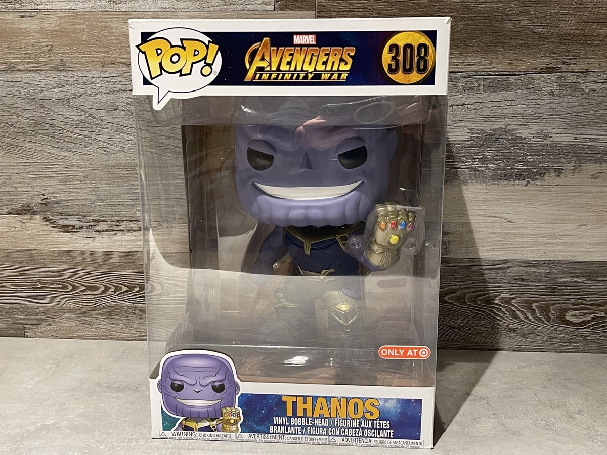 FUNKO POP! MARVEL AVENGERS INFINITY WAR THANOS 10” INCH #308 TARGET  EXCLUSIVE