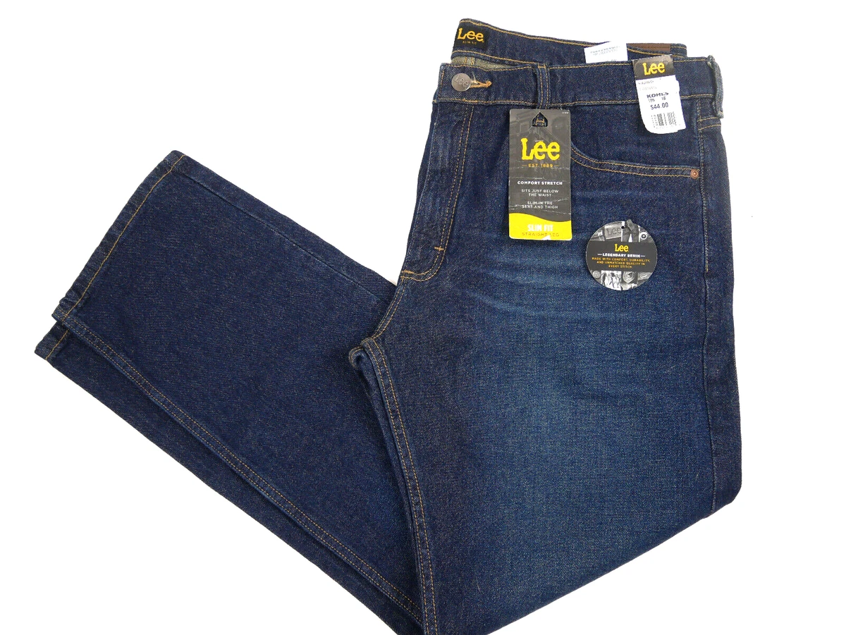 Lee slim straight sales