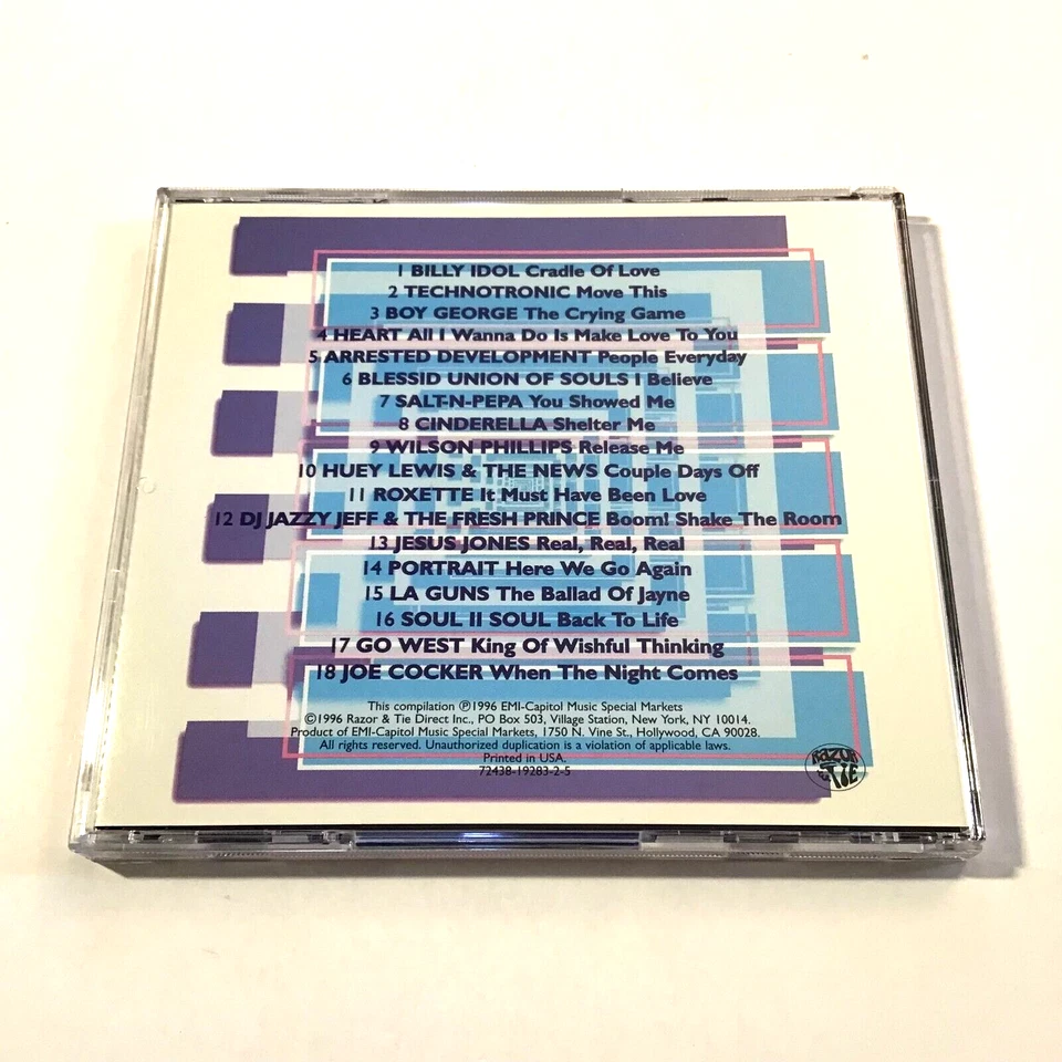 Razor & Tie Presents The Big '90s CD 1996 Heart, Roxette, Billy Idol, HTF Rare - Image 2 of 4