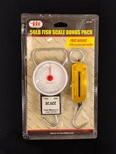 50lb Fish Scale Illinois Industrial Tool w/ Built In 3' Tape Measure.        .2.