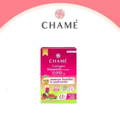 1 x Chame Collagen Dipeptide Complex 15,000 mg. Pomegranate Strawberry