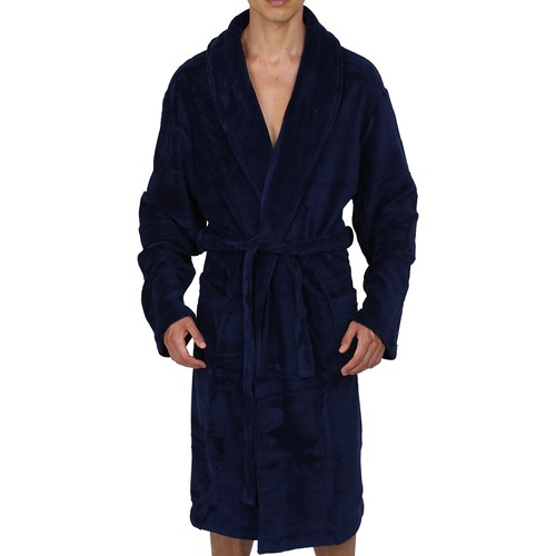 Mens-ROBE -Bathrobe- Shawl Collar - Coral Fleece - SUPER SOFT Heavy Weight USA - Picture 5 of 27