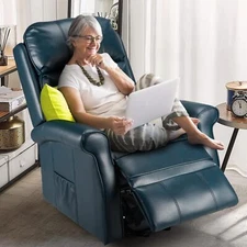 Electric Power Lift Recliner Chair for Elderly, Side Pocket & Remote Control