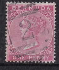 Bermuda 1886 Victoria 1d Fine Used SG 23 VGC
