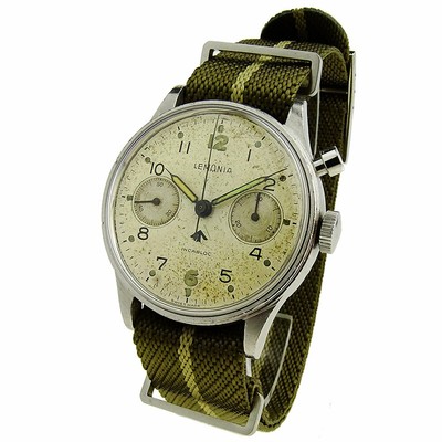 LEMANIA VINTAGE RAF SINGLE PUSHER CHRONOGRAPH HAND-WIND MECHANICAL | eBay