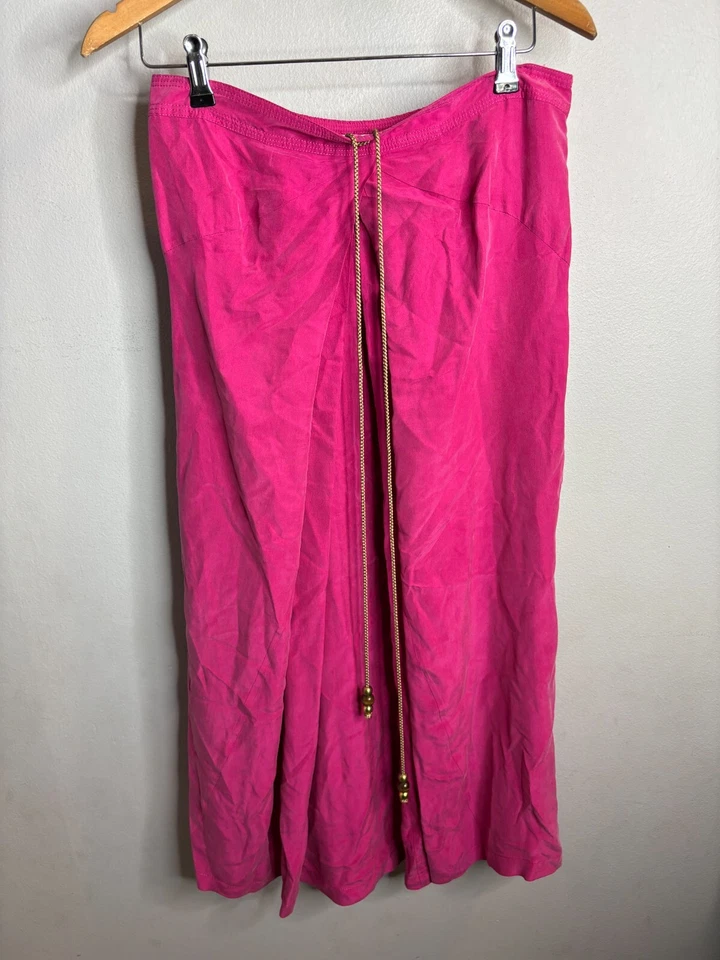 Women’s Vintage Diane Von Furstenberg 100% Silk Pleated Midi Skirt 6 5588 - Изображение 3 из 4