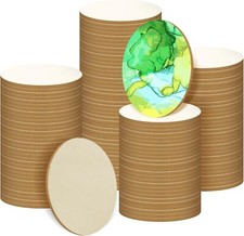 200 Pieces Round Wood Circles for Crafts - 2 inch Wood Round Disc Unfinished