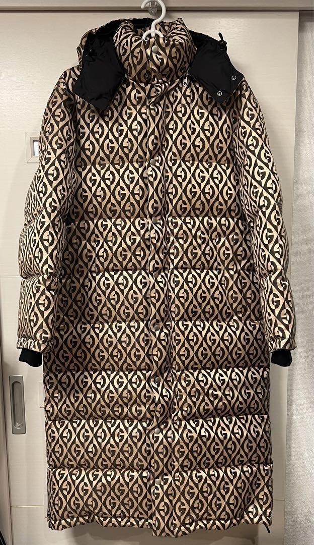 Gucci Lambus Down Puffer Jacket with GG Jacquard All Over Pattern
