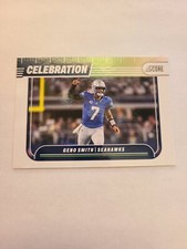 Geno Smith 2024 Panini Score Football Celebration Red #C-GSH - Seattle Seahawks