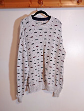 Northwest Territory Mens L Chunky Sweater Gray USA Made Cosby Vintage
