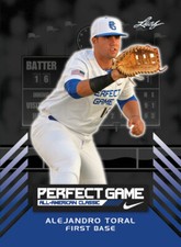 2016 Leaf Perfect Game Nike AA Classic Aflac Alejandro Toral Limited Edition Roo