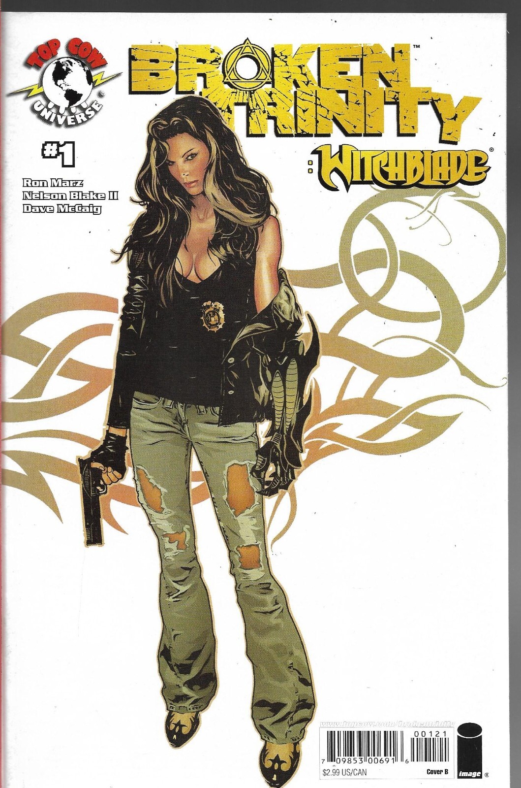 BROKEN TRINITY Witchblade (2008) #1 - Cover B - Back Issue (S)