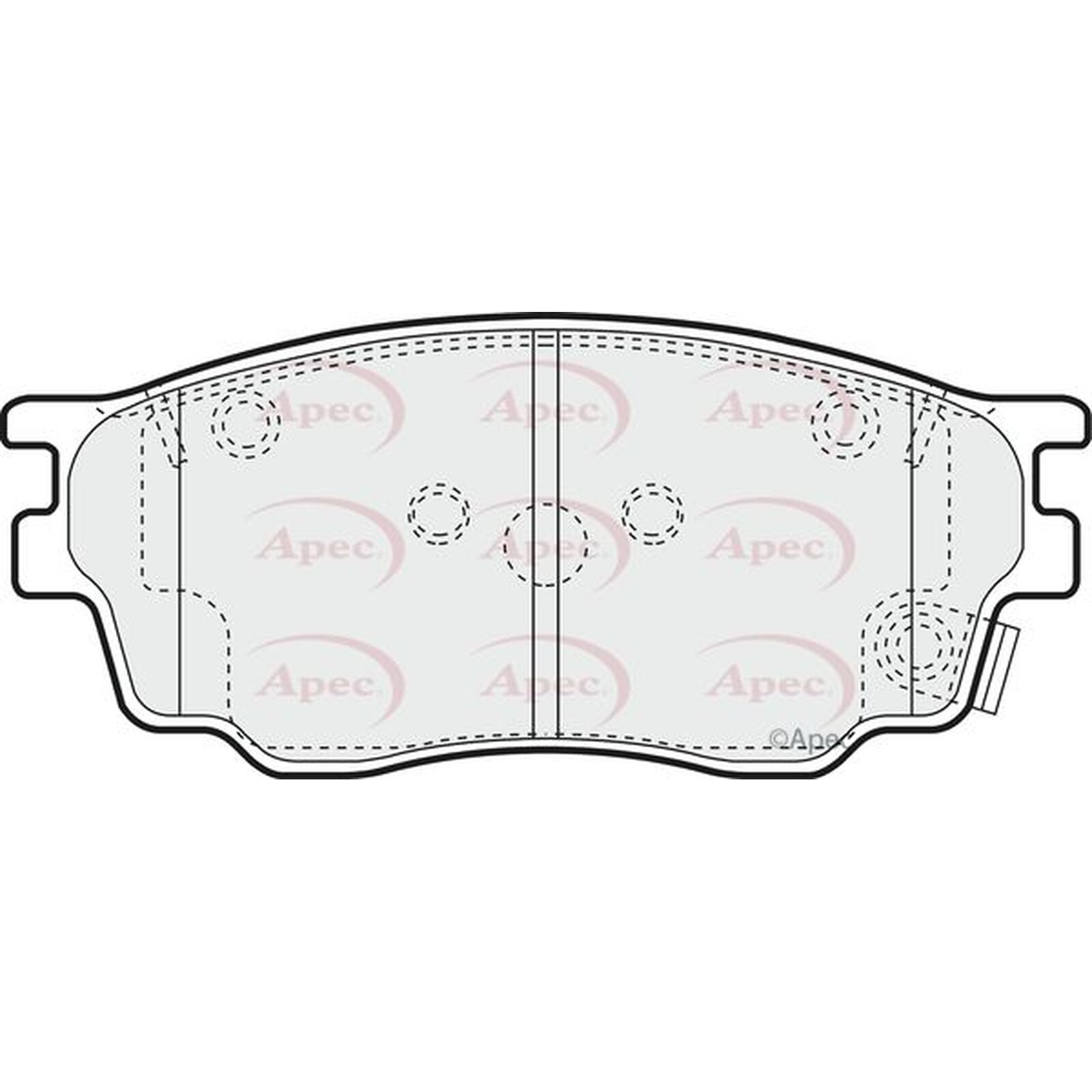 Apec Brake Pads PAD1301 Fits Mazda - Engineered for Performance and Long Life