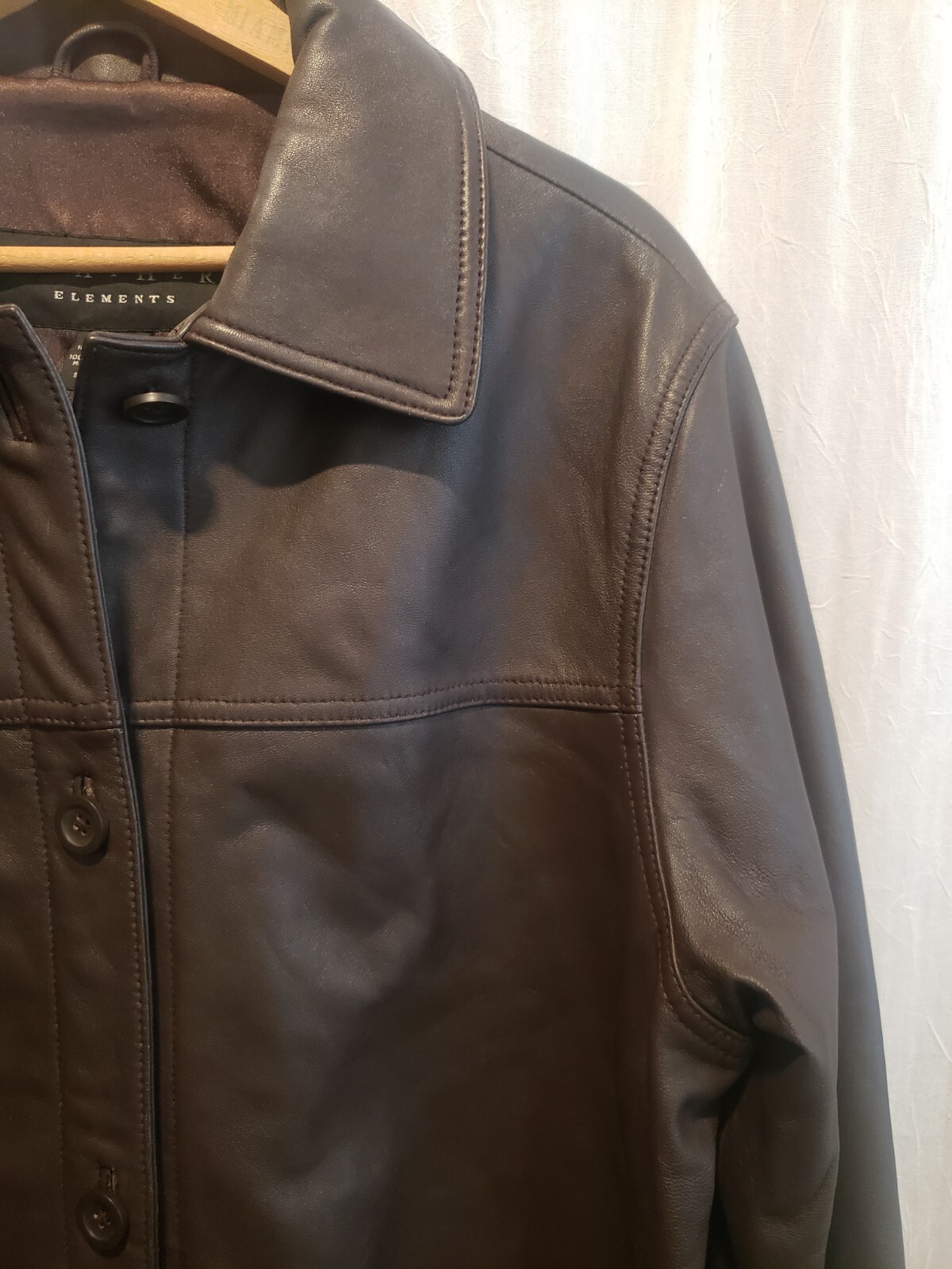 Leather Elements Womens Large Dark Brown Leather … - image 4