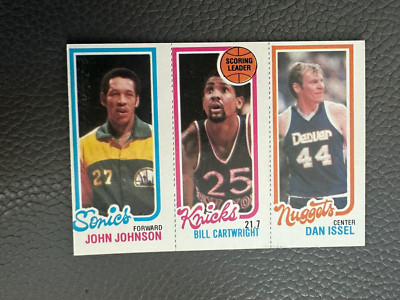 1980-81 Topps #230 John Johnson / #163 Bill Cartwright / #76 Dan Issel