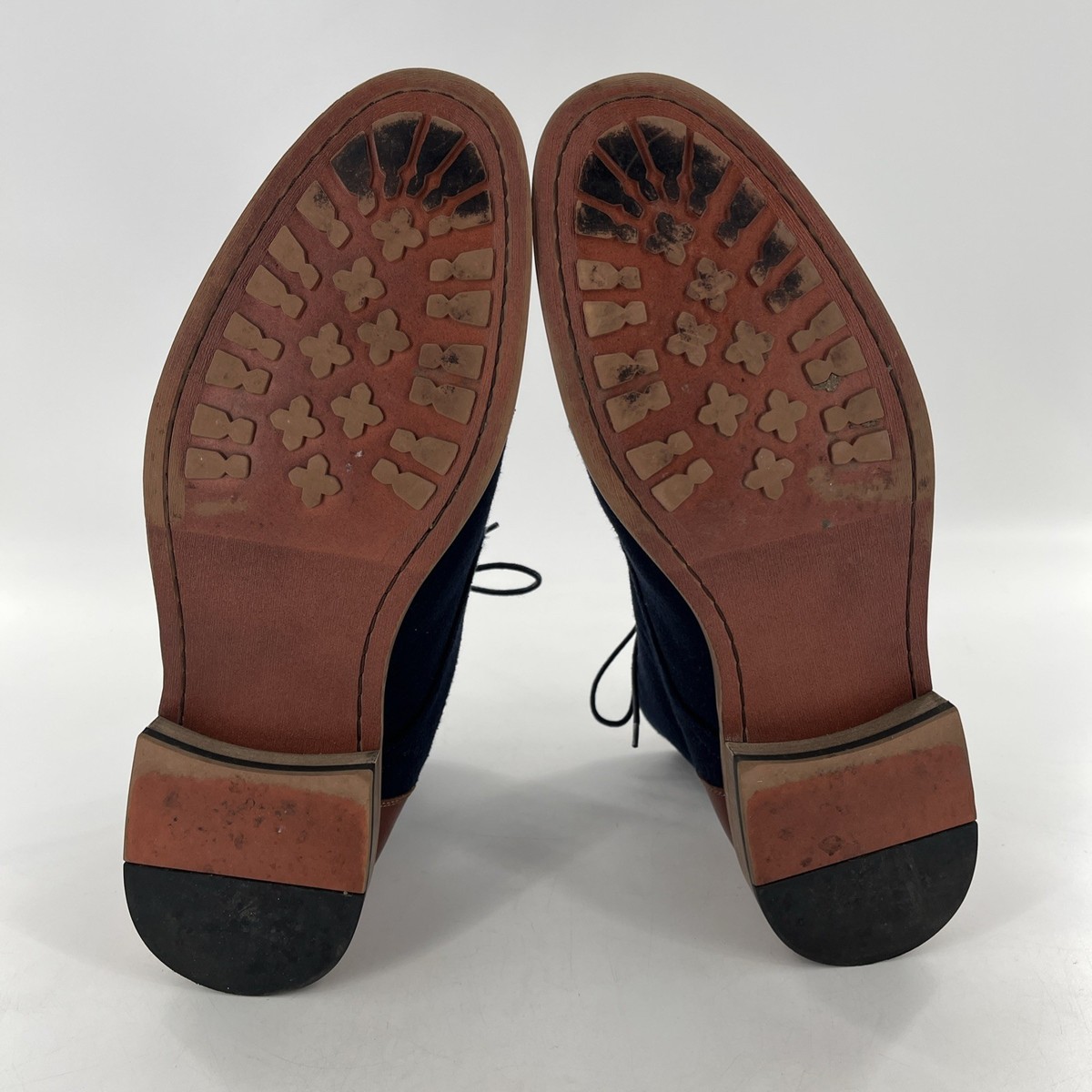 La Milano Mens Lace Up Boots Stance‎ Cognac Navy Leather Fabric Cap Toe Size 14 La Milano Lace Up Boots for Men for Sale | Shop New & Used  main image 3