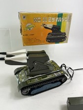 Masudaya Modern Toys Vintage Antique Tin Toy MS-58 Missile Tank Battery Op A