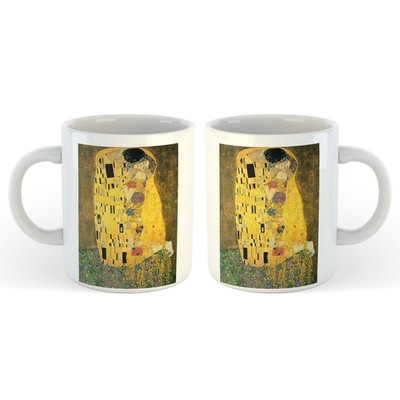 11 Unzen Keramiktasse - klassische Gemälde - Der Kuss - Gustav Klimt - Kunstliebhaber Geschenk