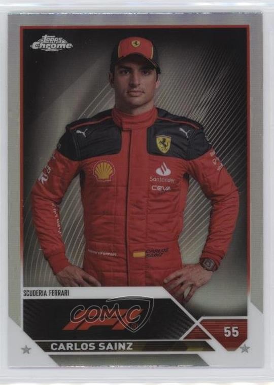 2023 Topps Chrome Formula 1 F1 Drivers Refractor Carlos Sainz Jr #17 1d7i