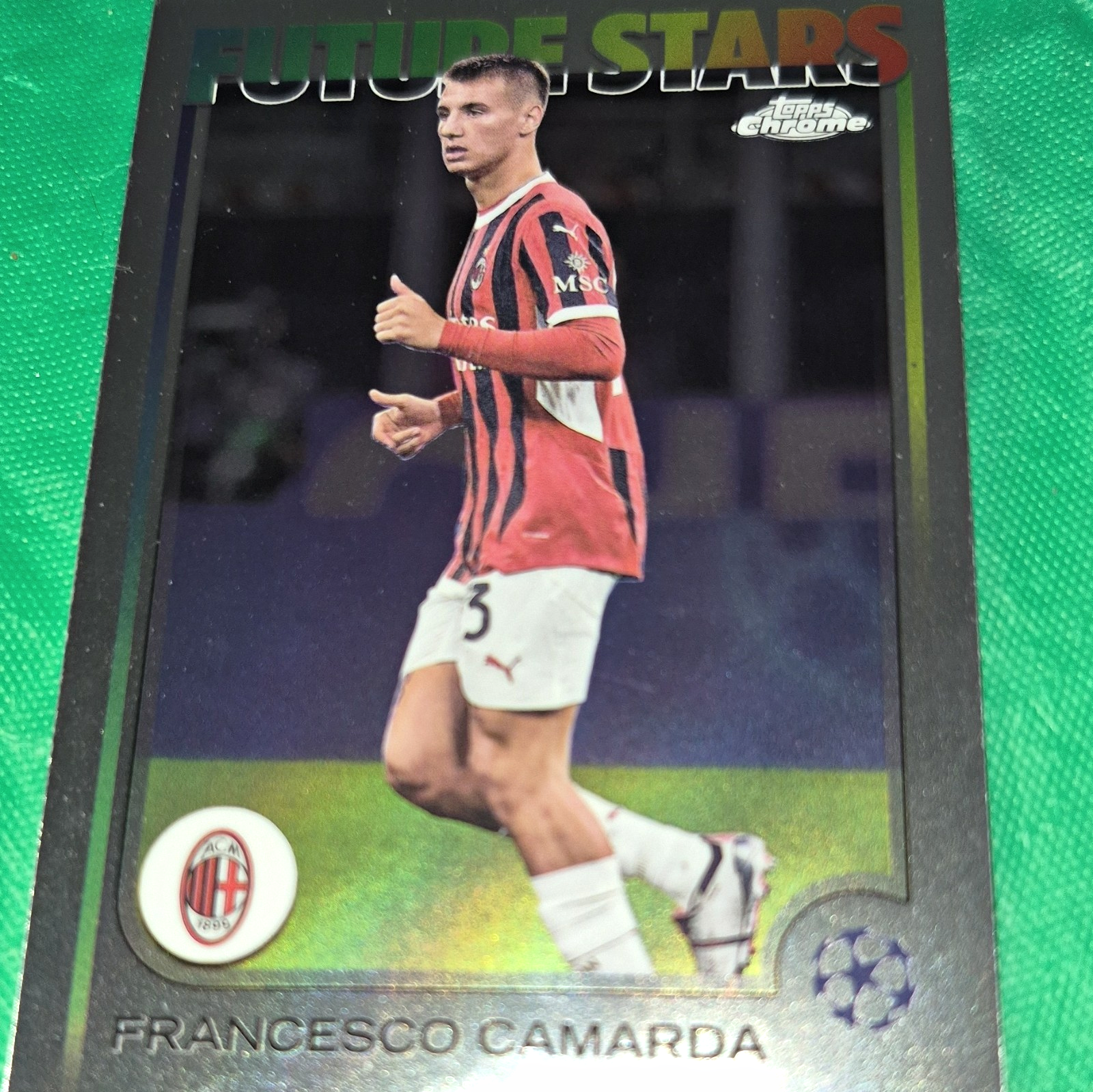Topps Chrome UEFA Club Competitions Future Stars Francesco Camarda AC Milan FC