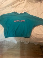 Vtg 90s Gold  s Gym Single Stitch T-Shirt Men's Large Blue Venice California USA